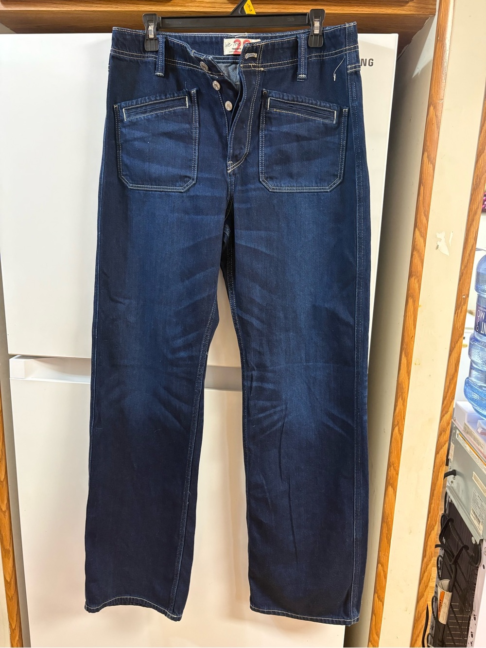 We The Free Dark Blue Wide Leg Jeans